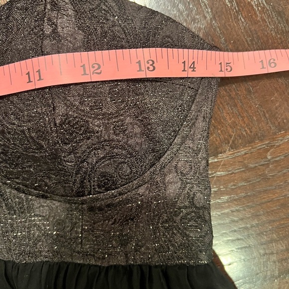 One Teaspoon Silver and Black Nickels & Dimes Strapless Babydoll Mini Dress NWT - Picture 7 of 12